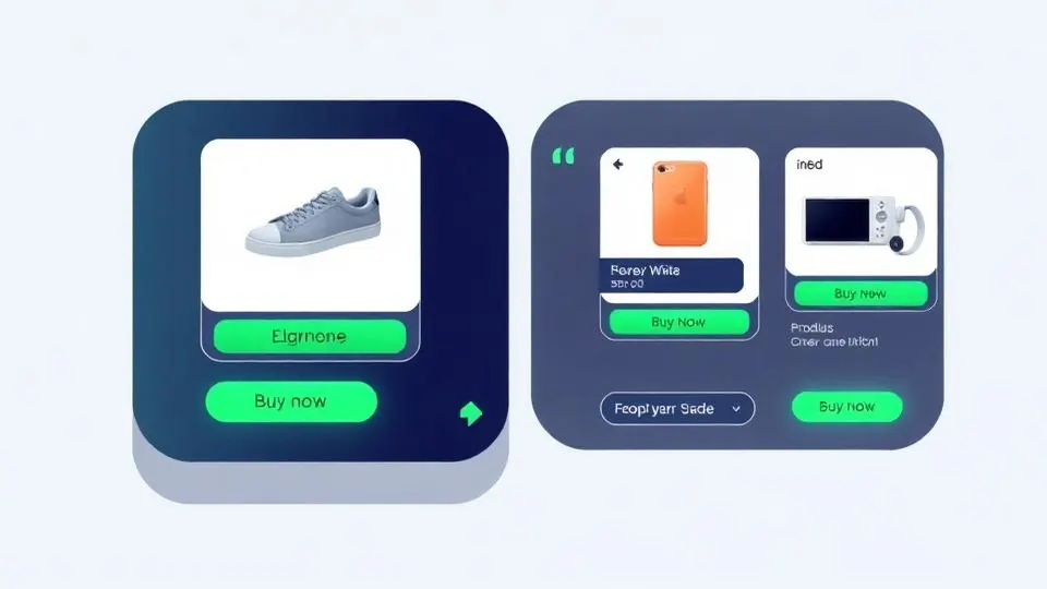 Agentic commerce — AI interface showing product recommendations for direct purchase